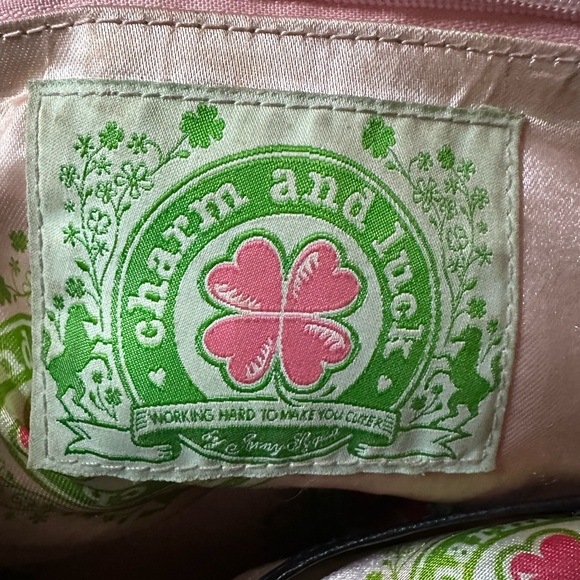 XL Deep Purple Leather Shoulder Bag with Brass Hardware - Picture 9 of 10